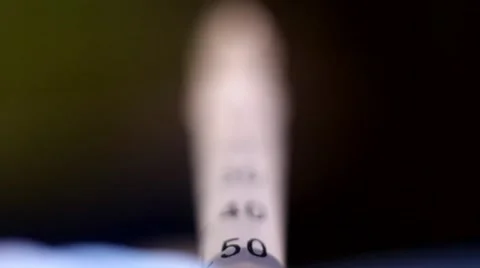 Macro photography of a syringe with the liquid Stock Footage 67397361