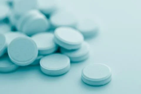 Macro of pills Stock Photos
