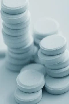 Macro of pills Stock Photos