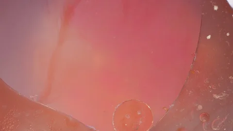 Macro pink and orange liquid jelly bubbles motion textured background 動画素材 118280132