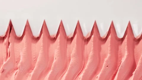 Macro pink clay mask, texture of skin cream mask, cosmetic product Stock Footage 309937450