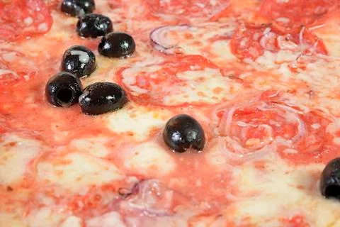 Macro pizza 스톡 사진