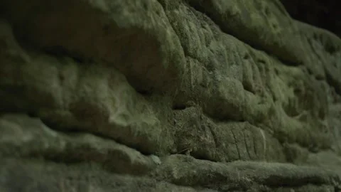 Macro Point of View Pan Along Canyon Wall Stock Footage 285670786
