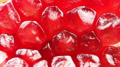 Macro Pomegranate Seeds (Arils) Texture Background Static Shot Stock Footage 319958461
