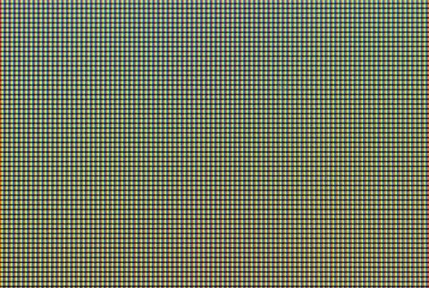 A macro portrait of the array  of pixels of a LED screen. A single pixel cons Stock Photos