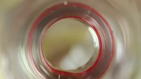 Macro Pouring Water Stock Footage 131686546