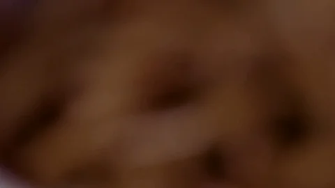 Macro rack focus to a bowl of live mealworms Video stock 73098435