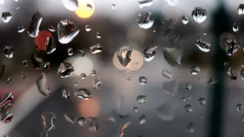 Macro Raindrops Traffic Passing Stock Footage 100439265