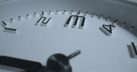 Macro Reverse Clock Stock Footage 138022746