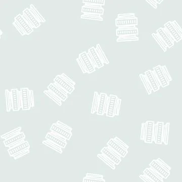 Macro rings line vector seamless pattern Illustrazione stock