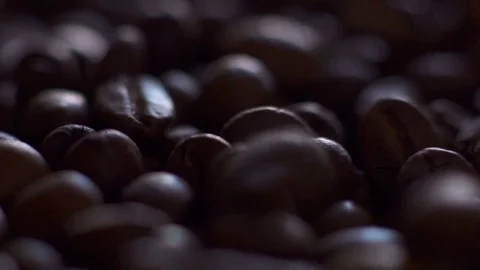 Macro roasting coffee Stock Footage 72052031