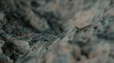 Macro Rocky Terrain Flyover 库存影片 58600002