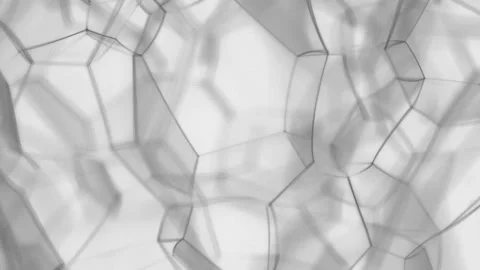 Macro, rotating close-up of foam look like unusual structural bubbles. Video stock 95744996