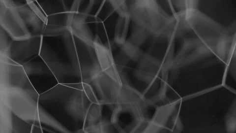 Macro, rotating close-up of foam look like unusual structural bubbles. Video stock 95745197