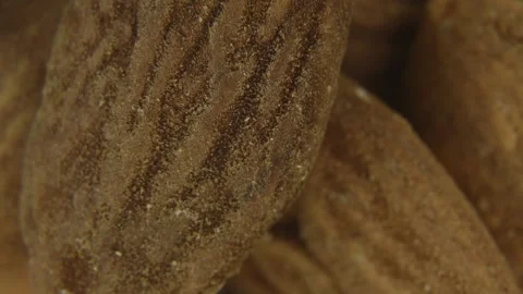 Macro Rotation of Brown Sugar Surface Texture. 스톡 동영상 334574956