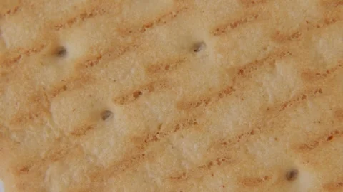 Macro Rotation of Cookie Crust Texture. 库存影片 334675006