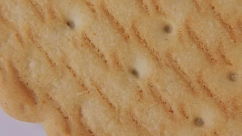 Macro Rotation of Cookie Surface Pattern. Stock Footage 334675047