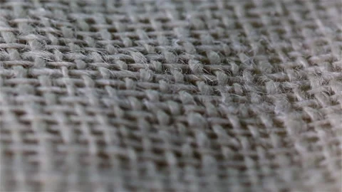 Macro from a rustic fabric background Stock Footage 131785866