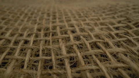 Macro of sack texture slow motion 動画素材 148229303