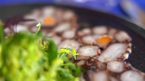 Macro salad Stock Footage 128442945