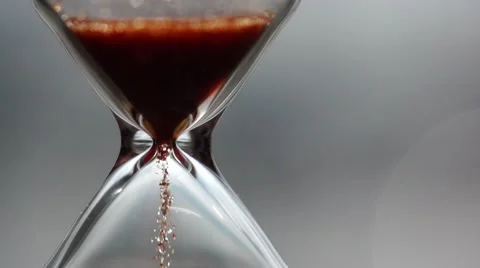 Macro of sandglass Stock Footage 48774027