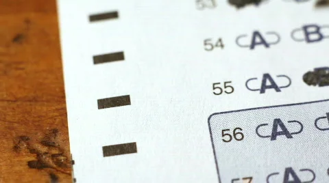Macro scantron fly over Video stock 752021