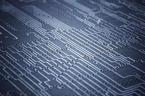 Macro shoot of blank microcircuit board Stock Photos