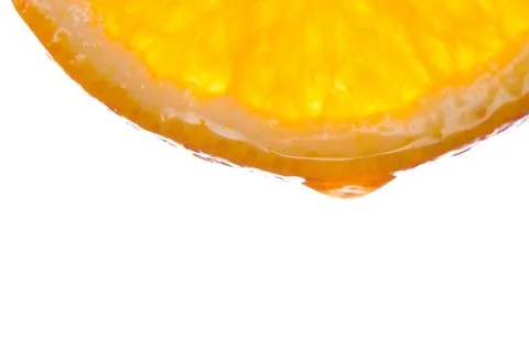 Macro shoot of orange slice Stock Photos