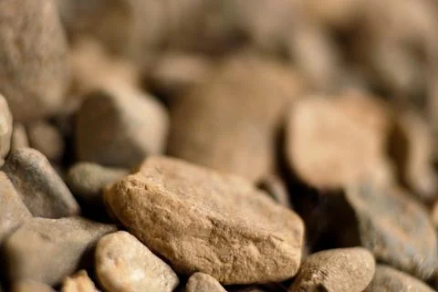 Macro shoot of Rough rocks and stone from around the yard. selective focus Stock Photos