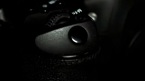 Macro shooting of camera photo buttons, close-up of camera photo Stock Footage 262064120