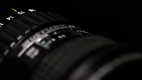 Macro shooting of camera photo buttons, close-up of camera photo Stock Footage 262064172