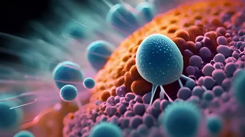 Macro shooting of microparticles Stock Footage 259716475