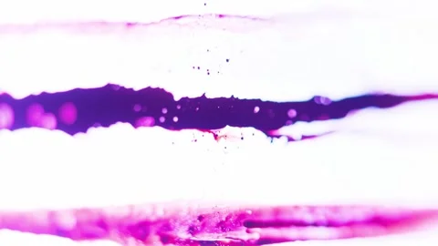 Macro shooting mixing and blurring of bright color paints flowing over white, Stock Footage 301874150