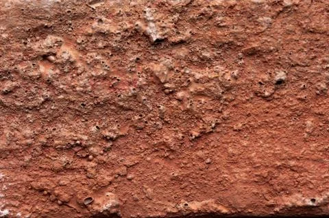 Macro shooting texture of red clay wall Stock Photos