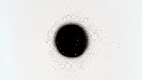 Macro shot of air bubbles in water. Close-up Effervescent tablet aspirin on a Stock Footage 267968594