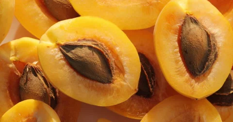Macro shot of apricot. Stock Footage 135633756