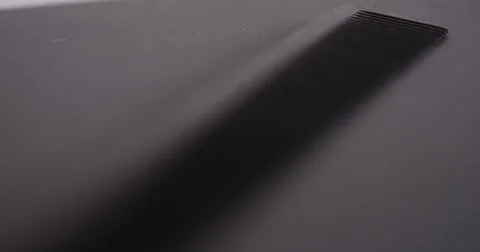 Macro shot of a barbers comb. Shot on RED Epic. Stock Footage 59807491