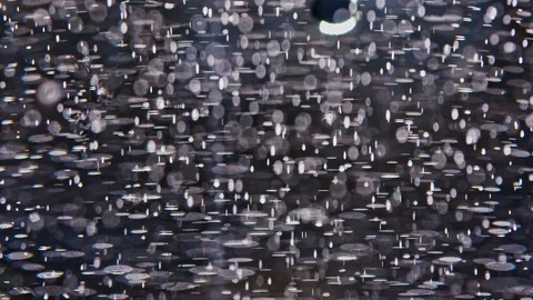 Macro shot of a big bubble sinking from top in a nice structured bubble Stock Footage 124671147