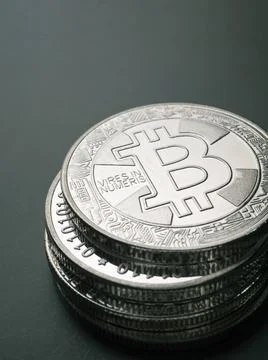 Macro shot of a bit coin crypto Фото