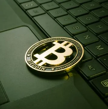 Macro shot of a bit coin crypto Фото