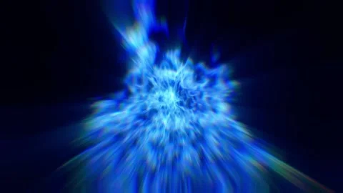 A macro shot of a blue flame. Blue flames with light dispersion on pinnacle of Stock Footage 240598715