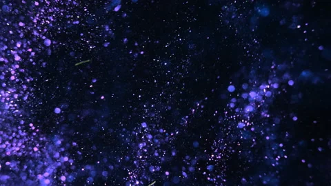 Macro shot of blue glitter. Slow mo. Amazing background. 4K. Boke. Stock Footage 146113846