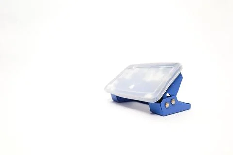 Macro Shot of Blue Mini Lightbox: Perfect for Small Product Photography on .. Stock Photos