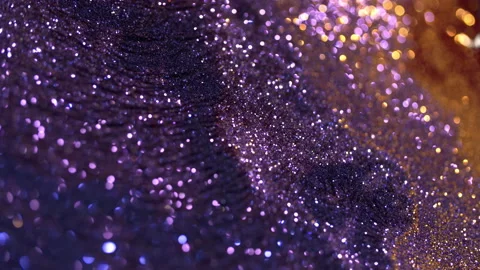 Macro shot of blue sparkles. Stock Footage 140845482