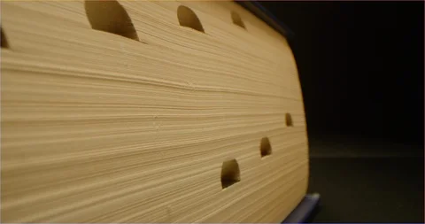 Macro shot of a book Stock Footage 126266505