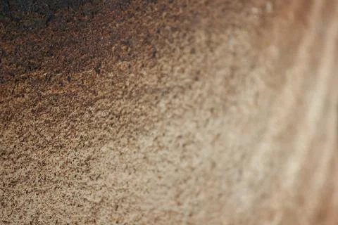 Macro shot of brown ceramic texture with gradient lighting and selective focu Stock Photos