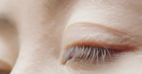 Macro shot of brown eye Stock Footage 122735052