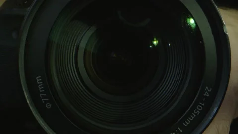Macro shot of camera lens Stock Footage 130596213