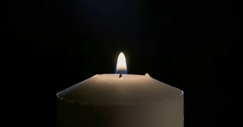 Macro shot of a candle being put out Video stock 74349654