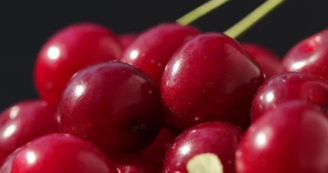 Macro shot of a cherry Stock-Footage 135630536